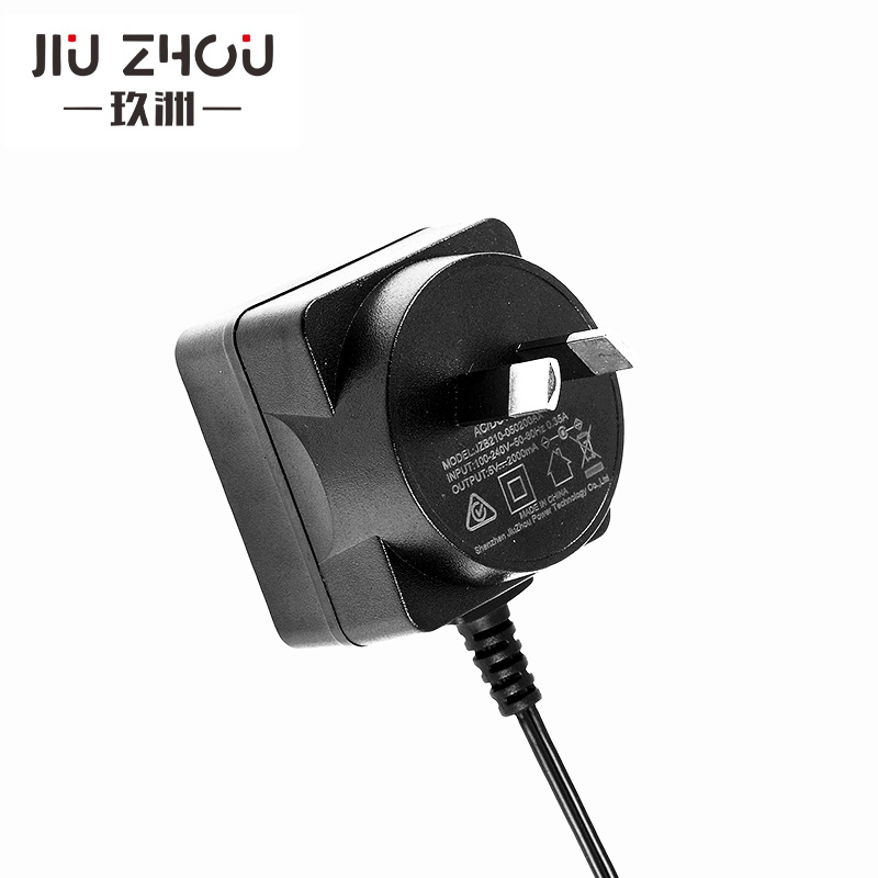 5v2a電源適配器帶線澳規(guī)認(rèn)證手機數(shù)碼充電器廠家-玖洲寶